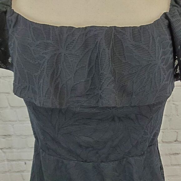 bcbgeneration new Black Sleeveless Floral Mini Dress M - Picture 3 of 7